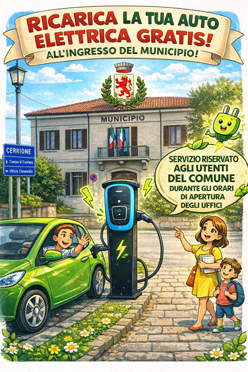 Ricarica la tua auto eletrrica gratis